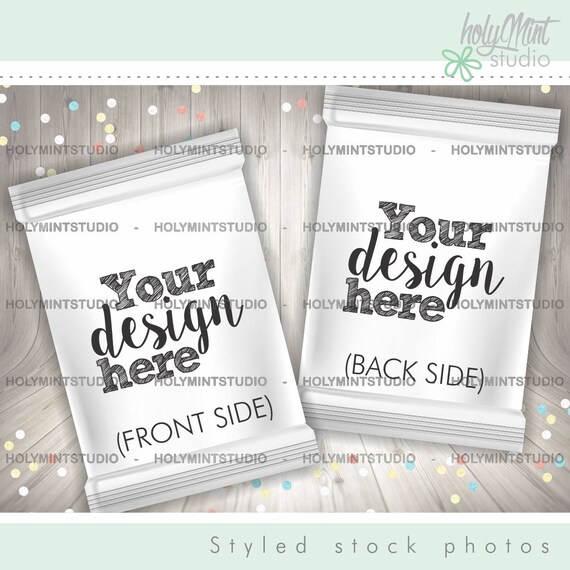 Chips Bag Mockup Cookie Bag Mockup Candies Bag Mockup