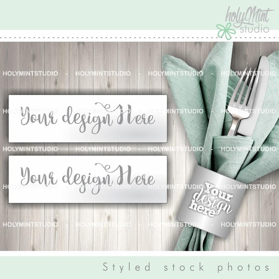 Napkin Ring Mockup Napkin Rings Mockup Napkin Wrap Mockup