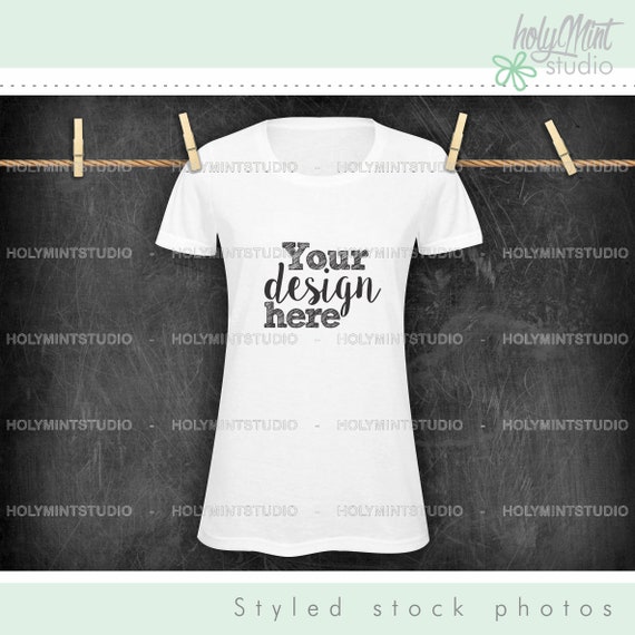 T-Shirt Mockup White T-Shirt Mockup Woman T-Shirt Styled Stock T-Shirt Mockup White T-Shirt Mockup Woman T-Shirt Styled Stock