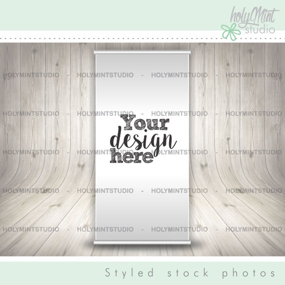 Download Banner Mockup Roll Up Display Mockup Display Mockup Board Etsy PSD Mockup Templates