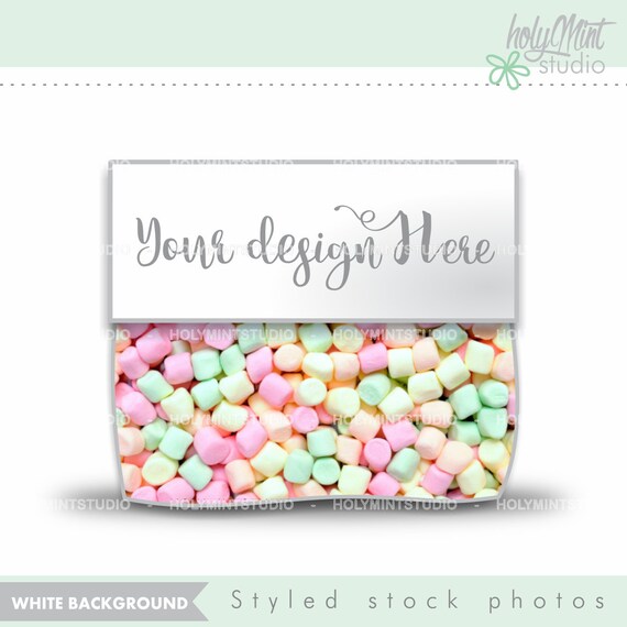 Download Bag Topper Mockup Candy Bag Mockup Marshmallows Bag Topper Etsy
