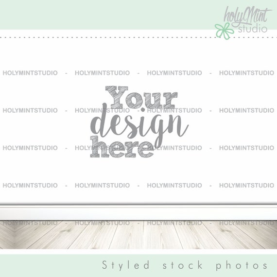 White Wall Mockup Blank Wall Mockup Stock Photo Frame Etsy