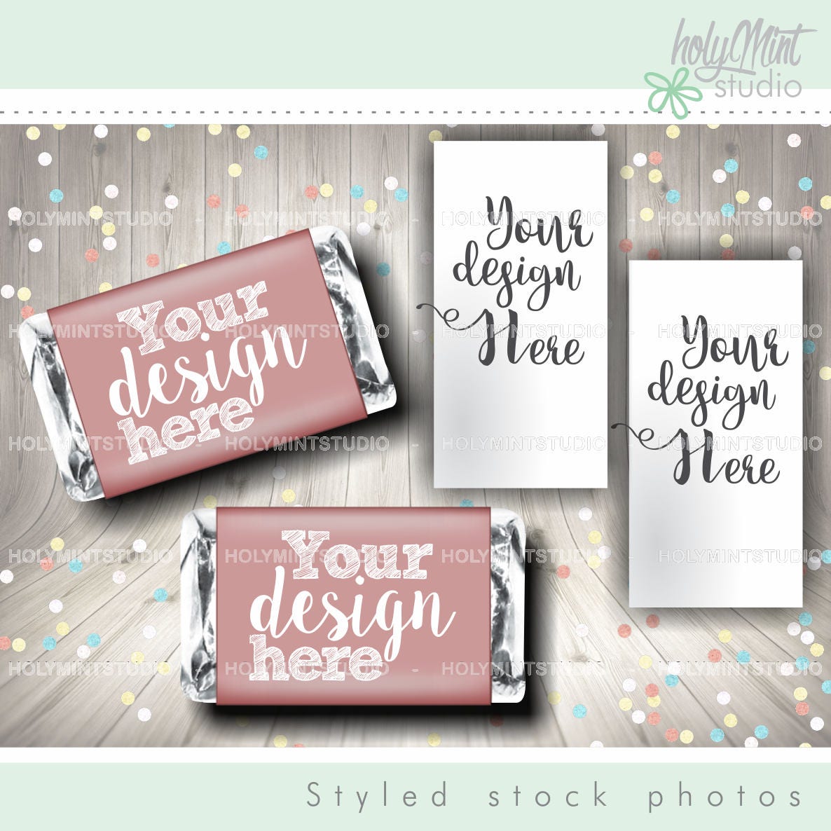 Download Mini Hershey Bar Mockup Candy Bar Wrapper Hershey Bar | Etsy