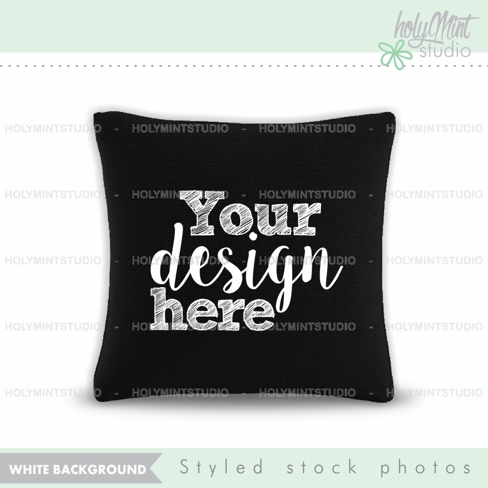 Pillow Mockup Throw Pillow Mockup Black Pillow Mockup Etsy