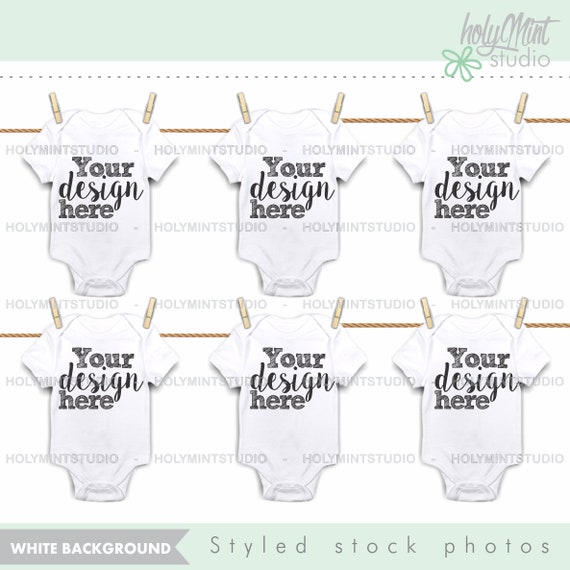 Bodysuit Mockup Baby Mockup White Bodysuit Mockup Bodysuit Etsy