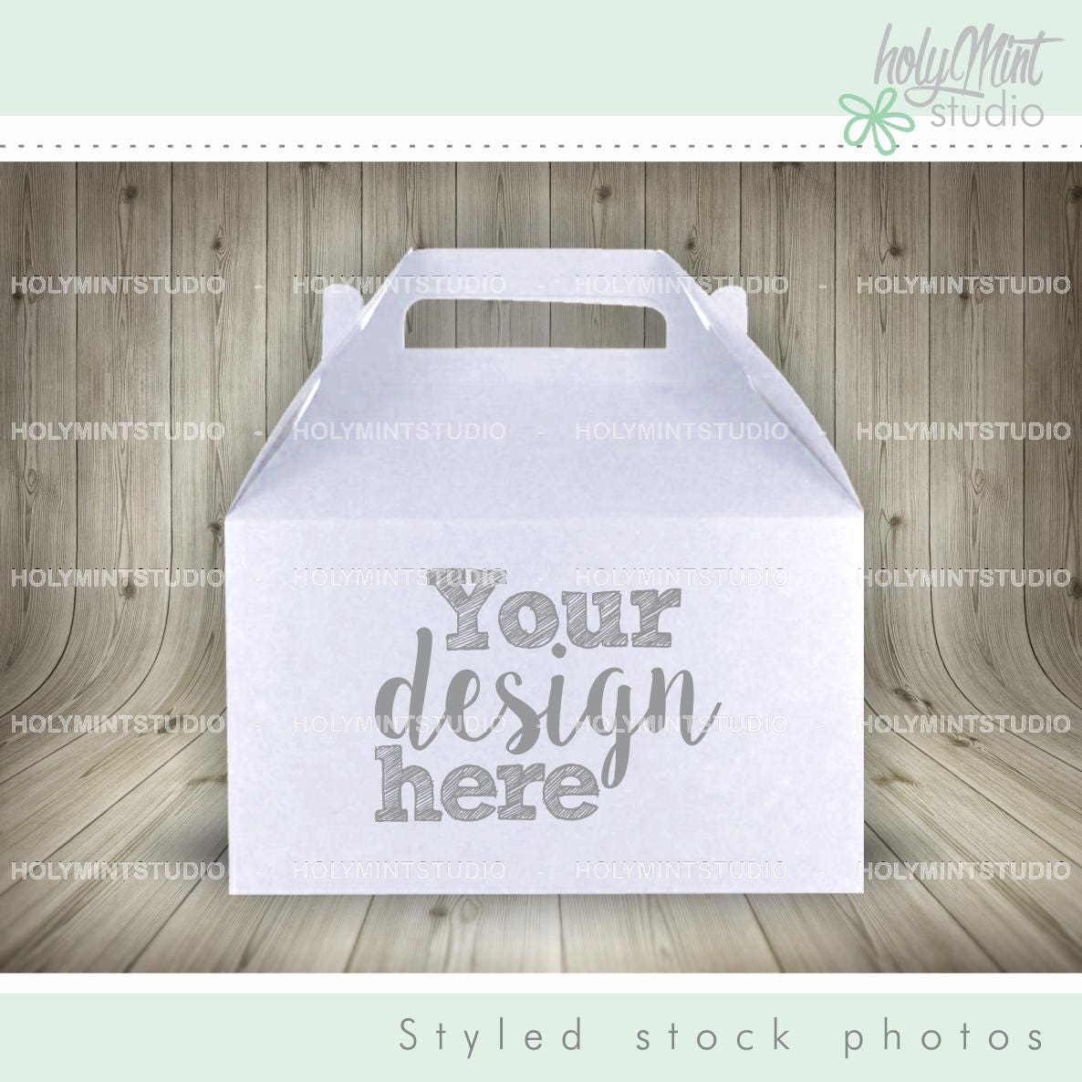 Download Gable Box Mockup Gable Box Bag Mockup Photo Stock Party Etsy
