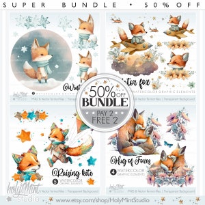 Fox Clipart, Vintage Fox, Fox Clip Art, Aviator Clipart, Fox Illustrations, Aviator Fox Clipart, Woodland Clipart, Watercolor Fox, Fox PNG