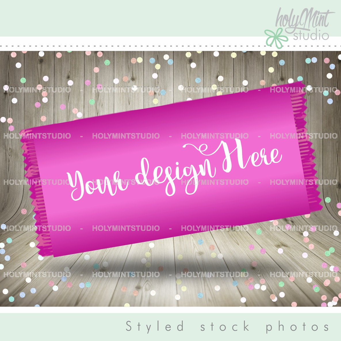Download Candy Wrapper Mockup Candy Bar Mockup Birthday Party | Etsy