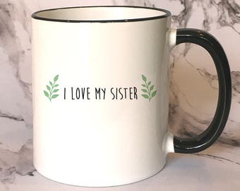 Black Rim Mug Etsy
