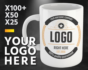 Custom Logo Mug, Personalized Corporate Gifts, 11oz/15oz Ceramic