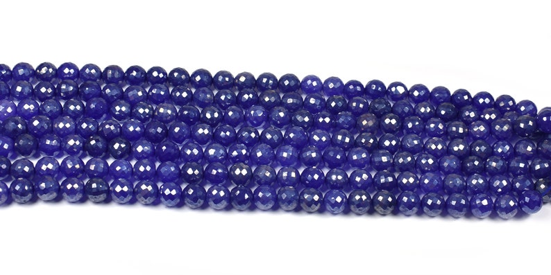 Newly Listed~~1 Strand Blue Moonstone AB Silver Coated Faceted Round Ball Beads~~9mm-10mm~~~Pink Moonstone Gemstone Beads 10 Inches Long