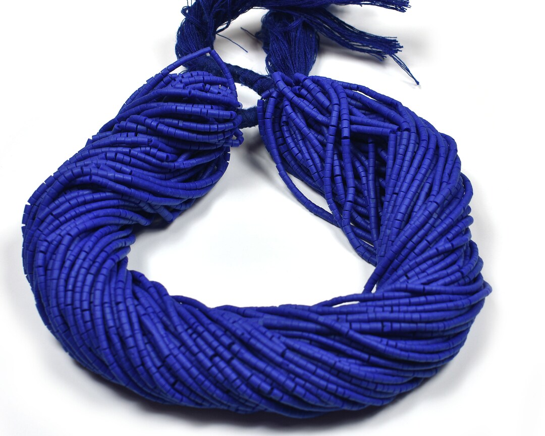 Lapis Blue Matrix Heishi Beads10 Strandslapissead Beads2.2mmx2.4mm2