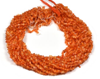 Contas de opala de fogo mexicana sem cortes ~~4,0 mm-6,0 mm ~~1 fio ~~Fio de 16 polegadas