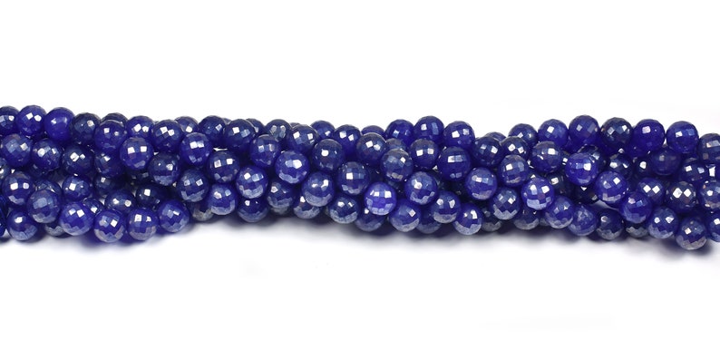 Newly Listed~~1 Strand Blue Moonstone AB Silver Coated Faceted Round Ball Beads~~9mm-10mm~~~Pink Moonstone Gemstone Beads 10 Inches Long