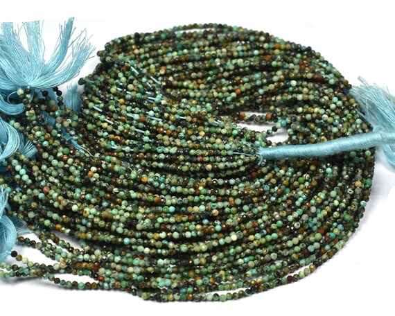 Perline Turchesi Africano 10mm In Pietra Naturale - 36 Pezzi Per Creazione Gioielli Fai Da Te: Bracciali, Collane