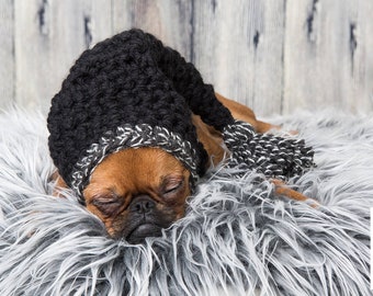 funny long hat sleeping cap for dogs or cats XS to XL