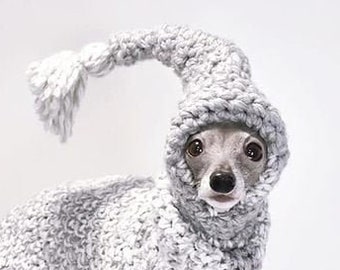 funny long sleeping hat for dogs or cats with pompom XS to XL and more