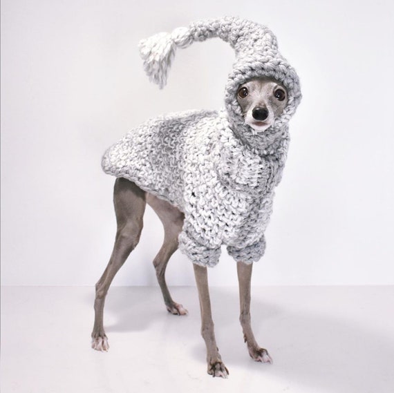 Chest 16-20 Inches S/M Warm Turtleneck Crochet Sweater Pullover