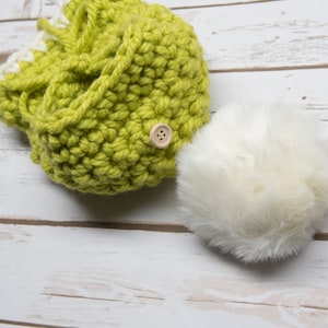 funny pompom hat for dogs or cats, MANY COLORS AVAILABLE, faux-fur pompon that can be removed easily image 5