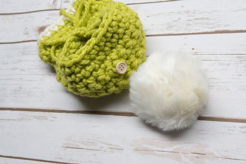 funny pompom hat for dogs or cats, MANY COLORS AVAILABLE, faux-fur pompon that can be removed easily image 5