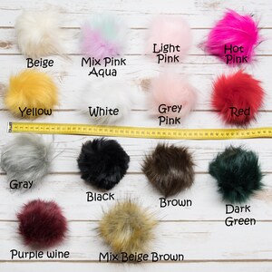 funny pompom hat for dogs or cats, MANY COLORS AVAILABLE, faux-fur pompon that can be removed easily image 9