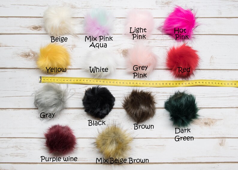 funny pompom hat for dogs or cats, MANY COLORS AVAILABLE, faux-fur pompon that can be removed easily image 9