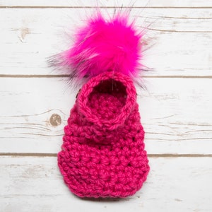 funny pompom hat for dogs or cats, MANY COLORS AVAILABLE, faux-fur pompon that can be removed easily image 8