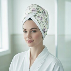 Turbante para secar cabelo, toalha de cabelo, toalha de turbante, toalha de secagem rápida para cabelo após o banho, chuveiro, spa para mamãe ou papai