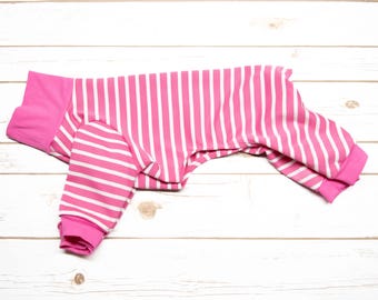 Comfortable Ponte di Roma summer pajamas designed for Italian Greyhounds (IGGIES), Whippets, Greyhounds, and dogs with a similar build.