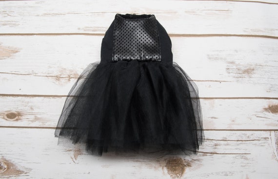 2 Dresses in One, Reversible Dress for Dog: Tutu Dress, Black Cotton and Faux Leather on One Side; Foil Swiss Dot Chiffon on the Other Side - Etsy 2 Dresses in One, Reversible Dress for Dog: Tutu Dress, Black Cotton and Faux Leather on One Side; Foil Swiss Dot Chiffon on the Other Side - Etsy
