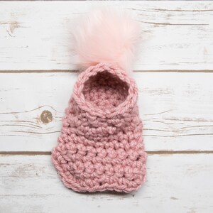 funny pompom hat for dogs or cats, MANY COLORS AVAILABLE, faux-fur pompon that can be removed easily image 6