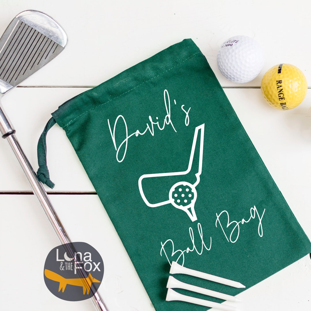 Personalised Golf Ball Bag Golfer Gifts for Father's Day Etsy