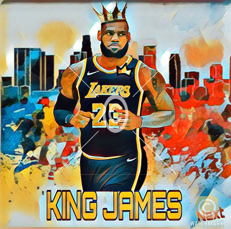 Lebron James Lakers basketball png king sublimation | Etsy