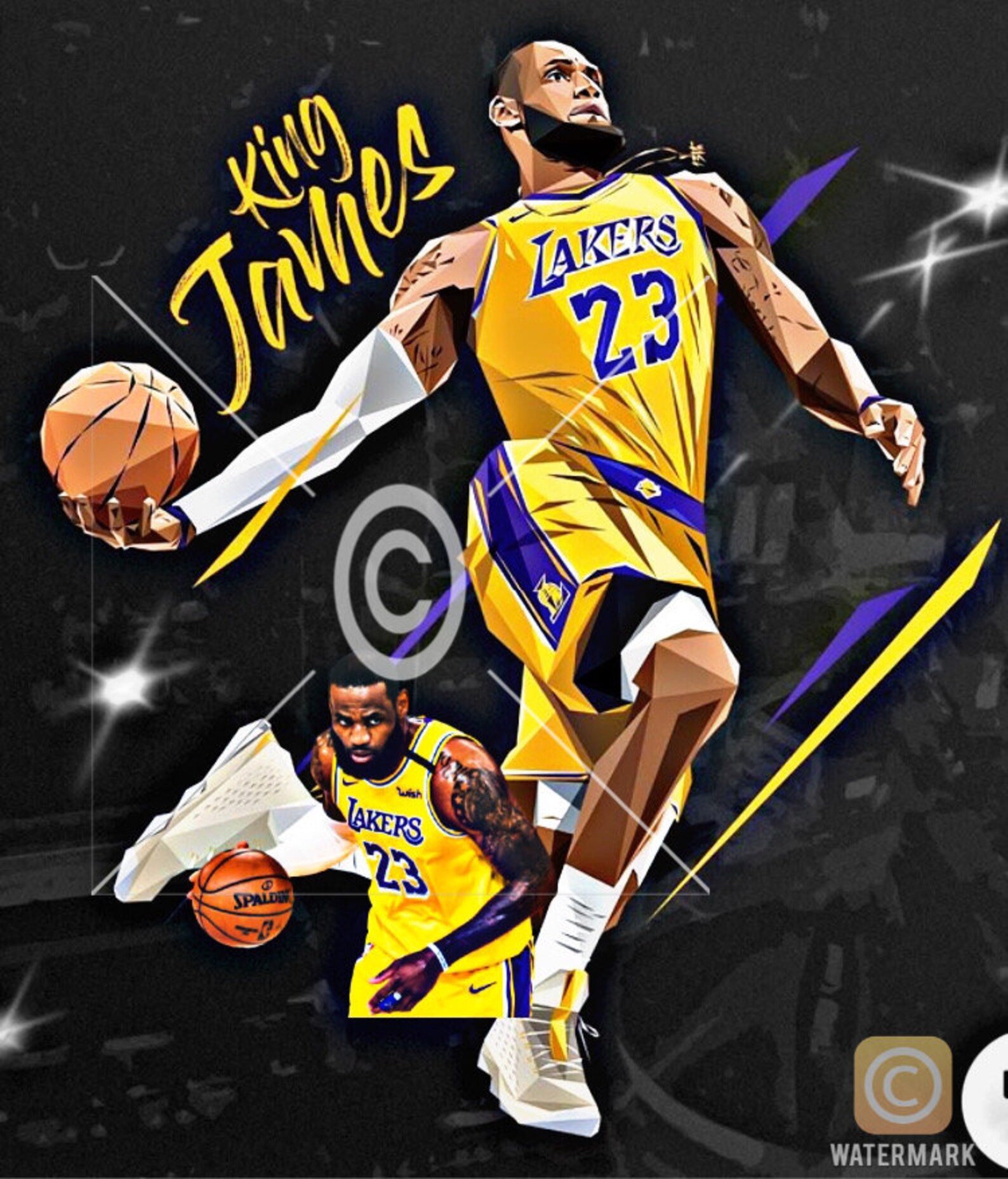 Lebron James png king James 23 Lakers LA basketball | Etsy