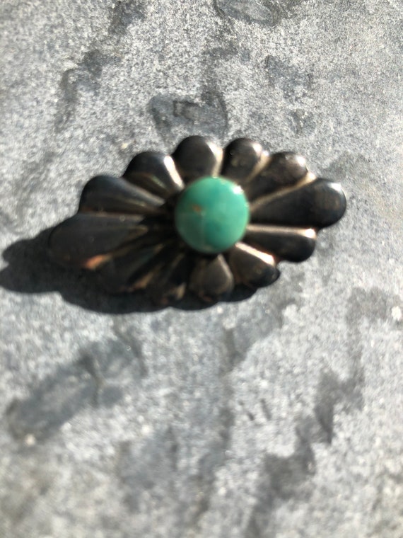 Vintage Turquoise South Western Brooch Pin