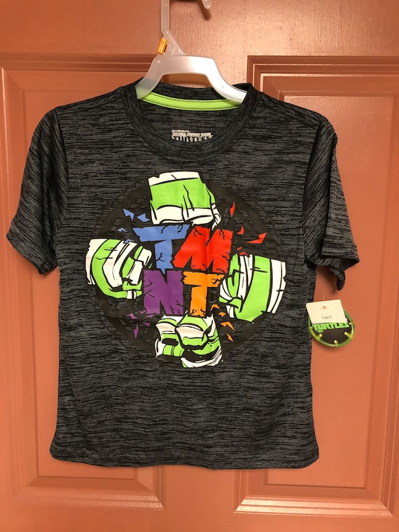 Boys Teenage Mutant Ninja Turtles Dry Fit T-Shirt Size Youth Small