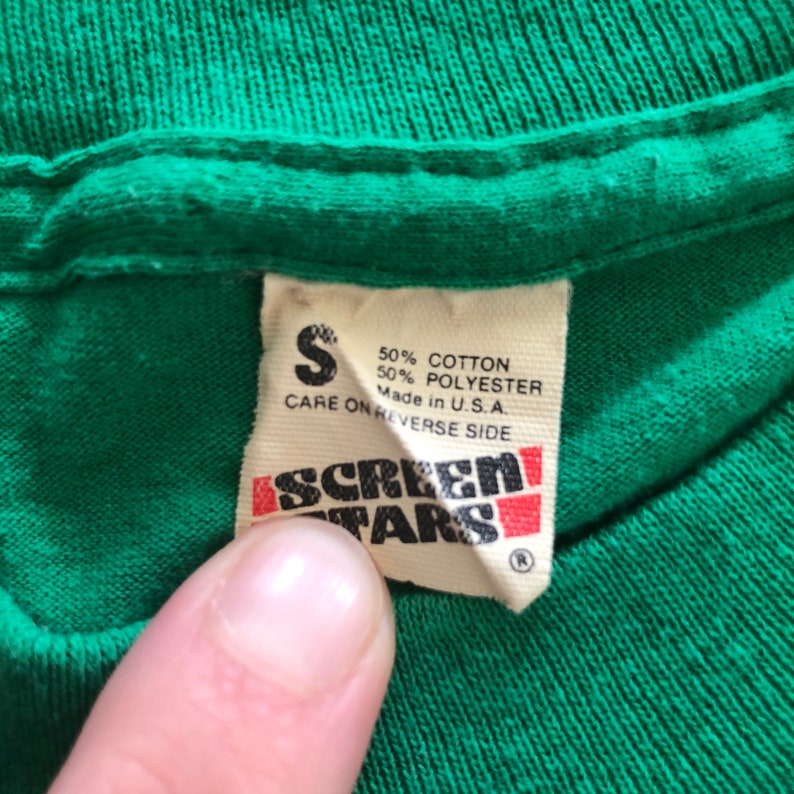 Vintage Girl Scouts of America-t-shirt med enkelsöm, storlek Small, tillverkad i USA bild 3