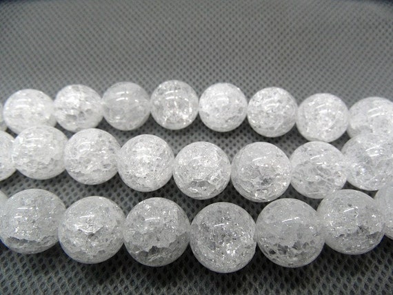 Natural Gemstone Grade 7A White Clear Crystal Rock Quartz Round Loose Beads 15