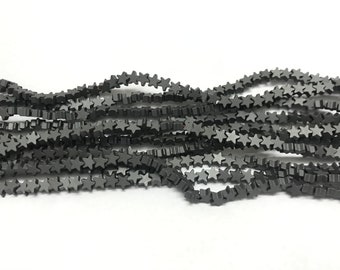 Cuentas sueltas de hematita mate planas de 4 mm a 10 mm, piedras preciosas negras, grado A, 15 pulgadas, suministro de joyería, pulsera, collar, material de soporte al por mayor