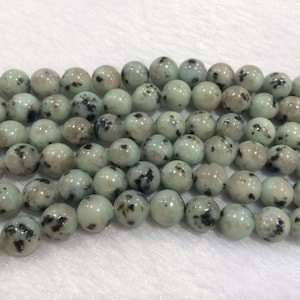 Echter Sesam 4mm - 12mm Runde Natürliche Blaue Lose Perlen 15 Zoll Schmuck Versorgung Armband Halskette Material Unterstützung Großhandel