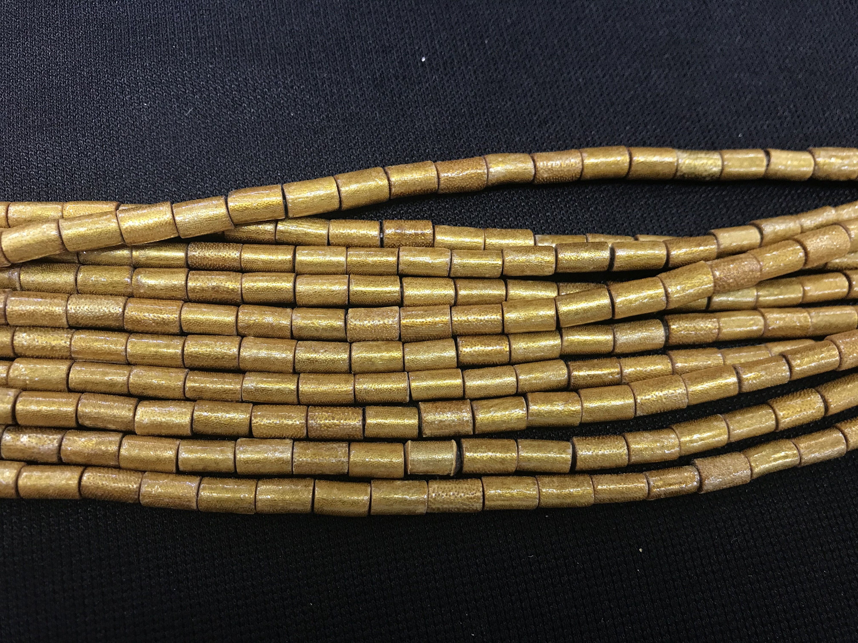 Golden Coral 5x8mm Column Genuine Gemstone Tube Loose Beads 15 | Etsy
