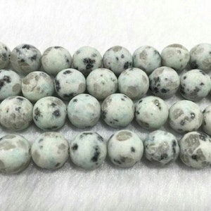Echte Matte Sesam 4mm - 12mm Runde Natürliche Blaue Lose Perlen 15 Zoll Schmuck Versorgung Armband Halskette Material Unterstützung Großhandel