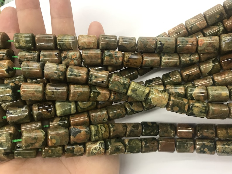 New Kambaba 10x13mm Triangular Prism Natural Gemstone Tube Loose Beads 15 inch Jewelry Supply Bracelet Necklace Material Wholesale