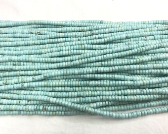 Howliet 2 mm - 4 mm Heishi Turquoise kleur geverfd edelsteen losse kralen 15 inch sieraden aanbod armband ketting materiaal ondersteuning groothandel