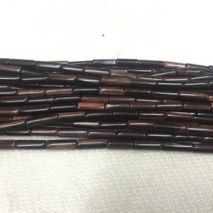 Genuine Red Tiger Eyes 4x13mm Column Natural Gemstone Tube Beads 15 inch Jewelry Supply Bracelet Necklace Material Support Wholesale