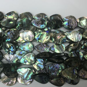 Abalone Shell Flat Waterdrop Natural Mother Pearl Shell Loose Beads 15 inch Jewelry Supply Bracelet Necklace Material Support Wholesale