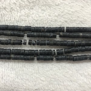 Matte Blue Tiger Eyes 4mm Heishi Genuine Gemstone Loose Beads 15 inch Jewelry Supply Bracelet Necklace Material Support Wholesale