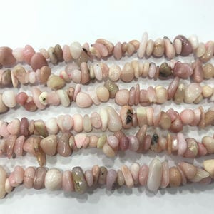 Natural Pink Opal 5-8mm Chips Genuine Loose Nugget Grade A Beads 34 inch Jewelry Supply Bracelet Necklace Material Support Wholesale