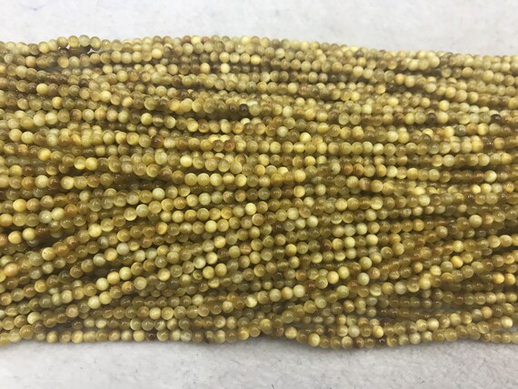 Perle Sciolte Occhio Di Tigre Oro 6/8/10mm – Filo Da 15 Pollici, Fatto A Mano In Cina
