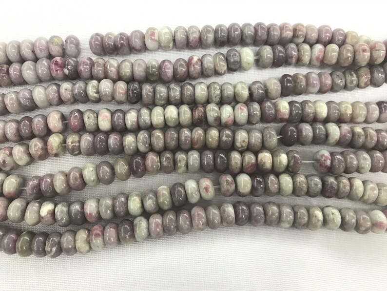 Genuine Pink Tourmaline 6x10mm Rondelle Natural Loose Beads 15 inch Jewelry Supply Bracelet Necklace Material Support Wholesale